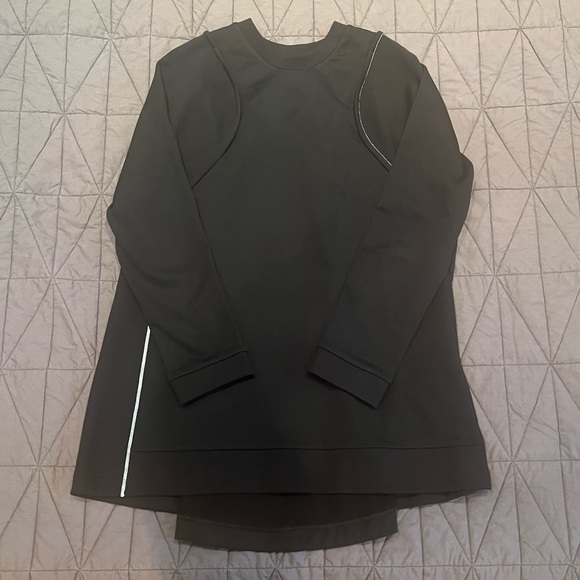 Y-3 Yohji Yamamoto Black Top w/Geometric Contrasting Top Stitching Size L - Picture 9 of 15